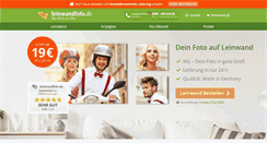 Desktop Screenshot of leinwandfoto.de