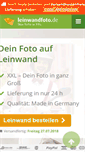 Mobile Screenshot of leinwandfoto.de